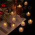 PUNPUBA 200Pack 200Hours LED Tea Lights Candles- Flameless Candles Realistic and Bright Flickering Long Lasting