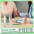 Yeaqee 48 Pcs Motivational Mental Health Awareness Retractable Ballpoint Pens, 1.0 mm Black Ink for Office Charity