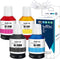LCL Compatible Ink Bottle Replacement for Canon GI26, 4-Pack (Black Pigment 170ML, CMY Pigment 135ML)