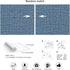 Blue Linen Peel and Stick Wallpaper for Cabinets Countertops Waterproof Grasscloth Textured Self Adhesive 78.7in