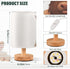 Oarencol Bedside Table Lamp Fun Highland Cow Animal Nightstand Lamp with Wood Desk Lamps for Bedroom Living Room