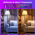 4 Pack Bulbs, Bulb Bulbs, 2700K-6500K, 9W(60W A19 E26 800LM, 2.4Ghz TJOY Smart Light Bluetooth WiFi Led Work with Alexa