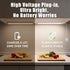 3 Pack 6500k Counter 14inch 110V Plug in Under Cabinet Lighting for Kitchen, Bright Under Lights