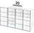 Makeup Organizer with 20 Drawers, 4 Set Clear Acrylic Storage for Desktop Office Supplies, Hair Accessories