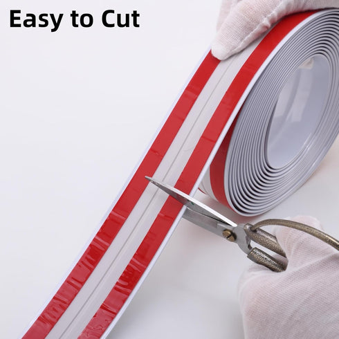 Multifunctional Wall Molding Trim & Corner Guards, Shiny White Caulk Strip for Protection and Decoration