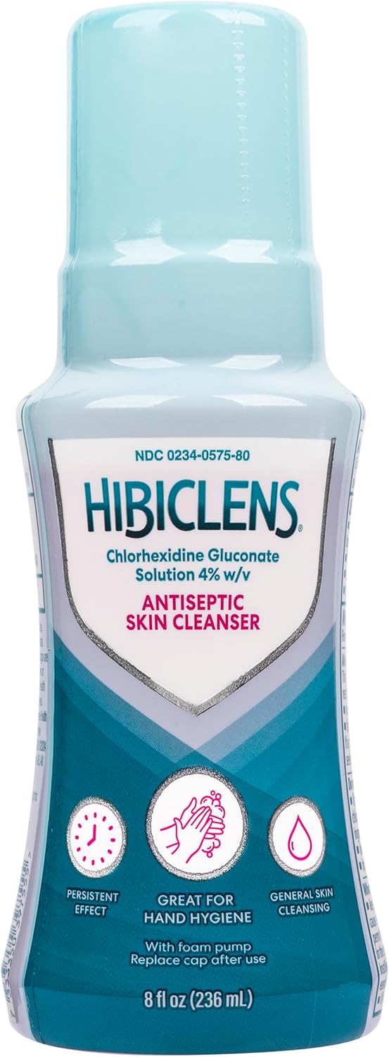 Hibiclens Antimicrobial and Antiseptic Soap and Skin Cleanser 8 oz with Foaming