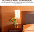 Cabilock Square Cloth Lamp Shade Rustic Fabric Lampshade for Table and Floor Lamps Soft Light Cover Easy to Install