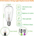 10-Pack Bulbs, 120V 7W E17/ Bulbs, ST40 Bulbs Edison Replacement Light Intermediate Screw Base Light Clear Glass Light
