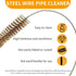 7pcs Brass Wire Tube Brushes, 11 Inch Long Wire Brushes for Cleaning Tubes, Bottles, Keyboards