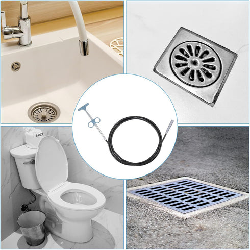 Flexible Grabber Claw Pick Up Tool, 24 Inch 4 Claws Stainless Steel Sewer Cleaning Hook for Sink Unclogging