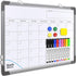 Small Monthly Calendar Dry Erase Whiteboard, 16" x 12" - Magnetic Hanging Double-Sided Board for Home, Office, Planning