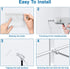 niffgaff Glove Box Dispenser Wall Mount, White Glove Holder Organizer for Disposable Glove & Tissue Box