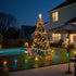 7FT 4Pcs Jumbo Christmas Pathway Lights Outdoor, Connectable Plug in Multicolor Diamond Walkway Lights for Driveway