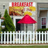 Sign Destination 4 Grommets 24x36Inches Vinyl Banner Multiple Sizes Breakfast Served All Day Restaurant Cafe B