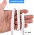 MKMJ 1/2in 50ft White Cotton Rope Natural Twisted,Available as Used for Tug of War, Navigation, Fitness and Making