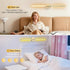 TiInsta 360DIY 3000K-6500K Dimmable Battery Operated Wall Sconce,Wireless Wall Lights with Remote, Rotatable RGB Lamp