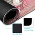 LIMKRIAN 31.5in Cat Mouse Pad Large Desk Mat, Pink Cherry Blossom Computer Mousepad with Stitched Edges Non-Slip