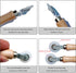 BAYTORY 3Pcs Window Screen Tool Kit, Spline Roller Tool with Wooden Handle & Steel/Nylon Bearing Wheels