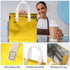 100 FoldTier Pcs Gold Insulated Bags Bulk for Food Delivery Customized Thermal Insulation Take Away Bags for Hot Cold