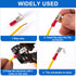 ANCIRS 30pcs Semi-Insulated Piggyback Spade Connectors, Quick Disconnect Cable Crimp Terminals