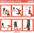 15 TORACK PCS Garage Storage System Hooks, Shelving Hooks for Keyhole Shelving Units Wall Mount Utility Hooks