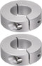 HARFINGTON 2pcs Aluminum Alloy Shaft Collar Set, 25mm Bore, 50mm OD, 15mm Width, for Wheel Barrow Axle, Gearbox
