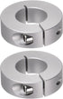 HARFINGTON 2pcs Aluminum Alloy Shaft Collar Set, 25mm Bore, 50mm OD, 15mm Width, for Wheel Barrow Axle, Gearbox