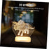 PRETYZOOM Dinosaur Night Light Effect Cute Dino Bedside Table Lamp for Boys and Girls Rooms Nursery Decoration Portable