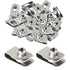 Evecad 40 Packs 1/4" - 20 Stainless Steel Regular Extruded U Nuts, U
