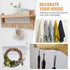 50Pcs White Cup Hooks, 1-1/4 Inch Heavy Duty Screw-in Metal Mug Hooks, Vinyl Coated Screw Hooks