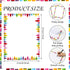 80 8.5 11 Whaline Sheets Colorful Crayon Border Stationery Paper Cute Letterhead Letter Writing Paper Single-Sided
