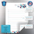 Dry Erase to Do List Vinyl Whiteboard Sticker Decal by Glassboard Studio - Removable & Reusable, Magnetic Fine-Tip