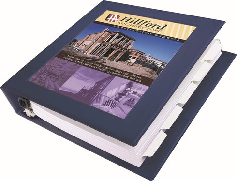 Avery Heavy-Duty Framed View 3 Ring Binder, 1 Navy Blue Binder, 0.5" Slant Rings (68051)