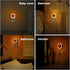 YUNLEX 2 Pack 3-Level Dimmer, Amber Night Light, Dusk to Dawn Sensor, Warm Glare-Free Reflected Glow, Auto On/Off
