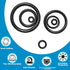 24 Size Rubber O Ring Set, 1120 Pcs Black Small O Rings Assortment Kits for Auto Plumbing Faucet Repair