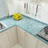 Blue Gold Marble Peel and Stick Contact Paper, 16" 78.7" Waterproof Decorative Wallpaper for Kitchen and Bathroom