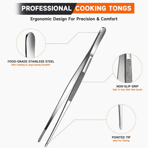 COZY 3 EZ Kitchen Tweezers + Tier Rolling Cart
