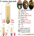 Dimmable E26 Bulb 4W Bulb 40 AC120V Bulb 2200K 250lm T10 Bulb E26 Bulbs 6Pack LiteHistory LED Equal Edison Watt Tubular