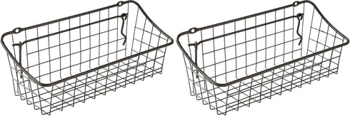 Spectrum Pegboard & Wall Mount Wire Basket Small (Industrial Gray) - Storage &