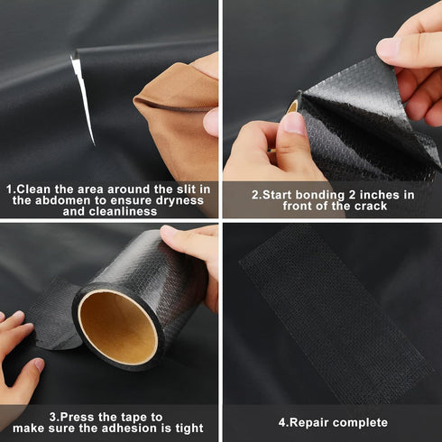 RV Underbelly Material Tape - 4 Inches x 20 Feet, Mobile Home Underbelly Thick Tape for Tear Repair, Waterproof.