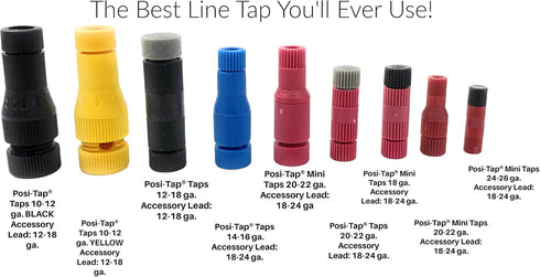 Posi-Tap Taps 14-16 ga, Pack of 15, The Best Line Tap You’ll Ever Use! (Choose Your Gauge Size)