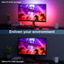 4-Side 24-32inch (4-Side 27inch) Monitor LED Backlights, LED Strip Light Sync with Screen Color/Music, Computer Light