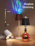 Joyzy Table Lamp with Projector Lighting, Wireless Wine Bottle Lamps Rechargeable Wine Bottle Lights Water Wave Ripple