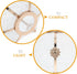 E27 4.2cm Garneck Plastic Lamp Shade with Iron Frame Socket Aperture Boho Light Cover for Pendant and Floor Lamps