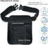 Server Waist Pouch, Black Server Aprons Short Canvas Pocket Apron Restaurant Aprons with Pockets Adjustable Belt