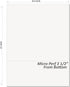Perforated Paper Alliance Laser Cut Sheet 8.5" x 11", Perforated 3.5" from Bottom, 2500 Sheets per Carton
