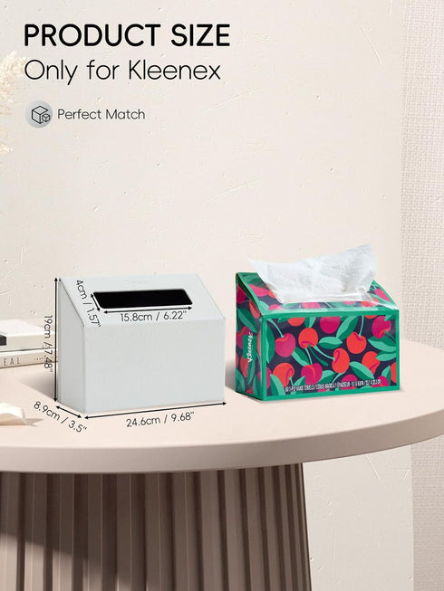 Streamlined Hand Towel Box Cover Holder, No Drill Installation & Damage-Free Adhesive Backing for Wall Mounted