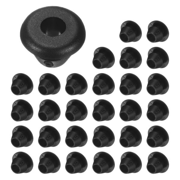 M METERXITY 30-Pack Cable Railing Rubber Grommets, 6mm Drill Hole 4mm ID