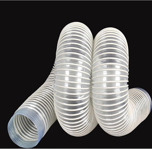 Generic 1Meter 30-100mm Industrial Dust Suction Pipe Blue PVC Plastic Flexible Hose Dust