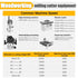 yqlbgprj Bit,45 1/2 Bit,3PCS, 31/64,37/64,3/4, Lock Miter Router Degree Lock Miter Router bit Shank,Box Joint Router